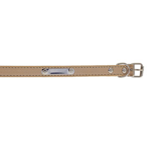 Collier avec plaque - beige