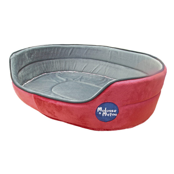 Panier tissu velours - bordeau - TXL